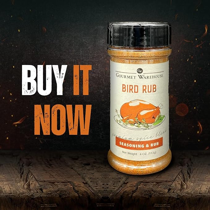 Gourmet Warehouse Bird Rub/Seasoning 4 ozs 3 Pack - Gluten Free No MSG No HFCS