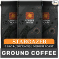Copper Moon Ground Coffee Stargazer Blend Medium Roast 3 Bags (12 oz. Each)