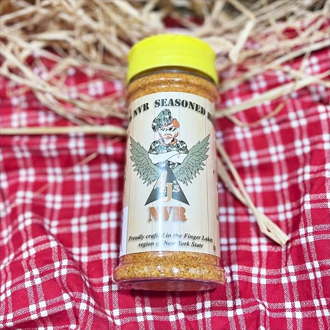 4 J's NVR Bundle: Seasoning Rub plus Pineapple Habanero and Apple Maple Sauces - 4 J's NVR Specialty Sauce 16 oz Small Batch NO thickeners or preservatives Gluten Free Vegetarian Fruit Based Sau