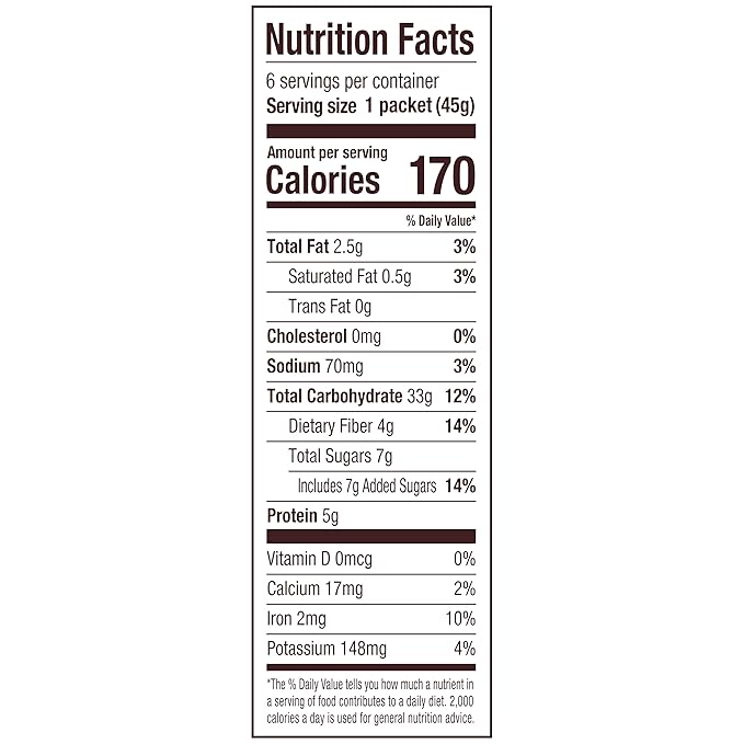 Bob's Red Mill Instant Oatmeal Maple Brown Sugar 24 Packets Total (1 Box/6 per Box) Non-GMO Gluten Free Whole Grain