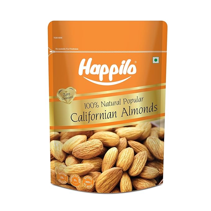 Natural Jumbo Almonds from California by Happilo