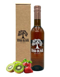 Viva Oliva Strawberry Kiwi Rosé Balsamic Vinegar - 375ml (12.7oz) - Premium Quality - 100% Natural - Barrel Aged Gourmet Balsamic from Modena Italy