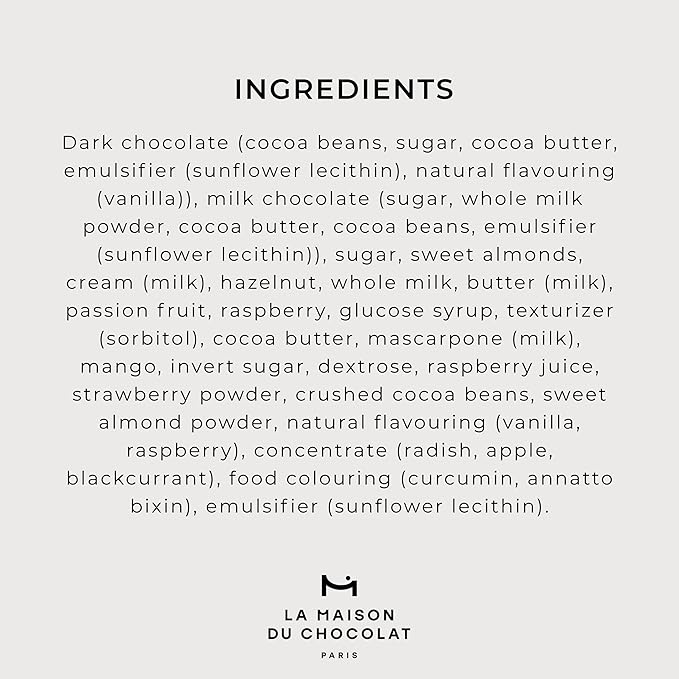 LA MAISON DU CHOCOLAT Gesture Gift Box Gourmet Dark And Milk French Chocolate Gift Box (6 Pieces)