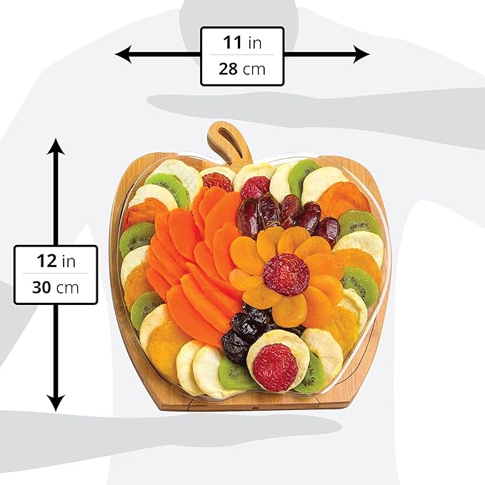 Dried Fruit Gift Basket - Healthy Gourmet Snack Box - Holiday Food Tray - Variety Snacks - Easter Birthday Sympathy Mom Dad Corporate Tray - Bonnie &amp Pop
