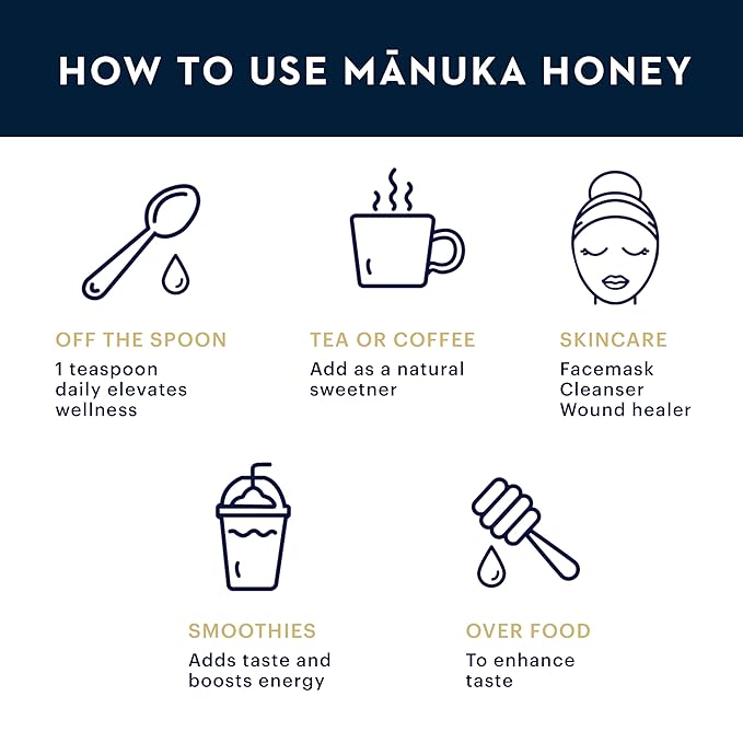 Manuka Health UMF 13+/MGO 400+ Manuka Honey (500g/17.6oz) Superfood Authentic Raw Honey from New Zealand