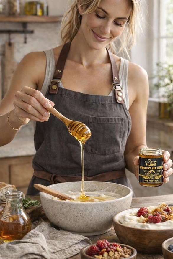 Pili Hunters - Kiwot Stingless Bee Honey Delicious Premium Sweet and Sour Wild Harvested Raw Honey Fermented All Natural Non-GMO Rainforest Superfood (4 oz. Jar)