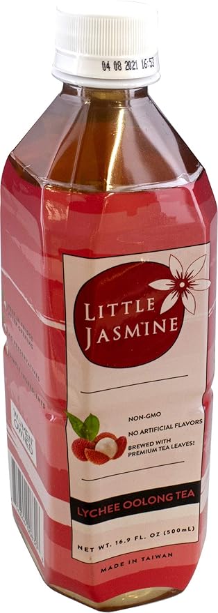 LITTLE JASMINE Lychee Oolong Tea 16.9 Fl Oz (Pack of 12)