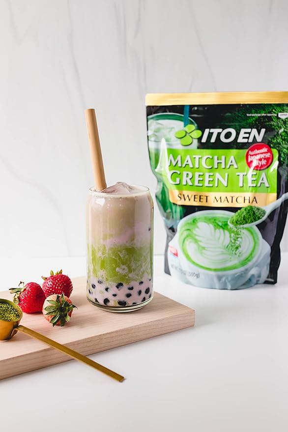 Ito En Matcha Green Tea Sweet Powder 17.5 Ounce (Pack of 1) Sweetened Green Tea Powder
