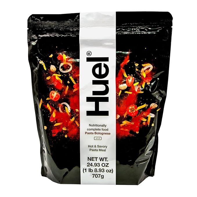 Huel Hot and Savory Instant Meal Replacement - Pasta Bolognese 14 Scoops Packed with 100% Nutritionally Complete Food Including 25g of Protein 5g Fiber 27 Vitamins Minerals LastFuel scoop 24.93 Oz