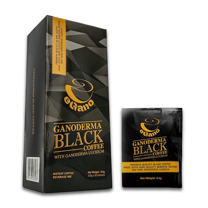 10 Boxes eGano Premium Ganoderma Black Coffee Café Noir Instant Coffee With Ganoderma Lucidum Extract (3.5g x 30 Sachets/Box)