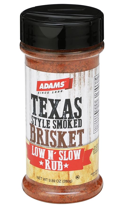 Adams Texas Style Smoked Brisket Low N’ Slow Rub 9.89 Ounce Bottle (Pack of 3)