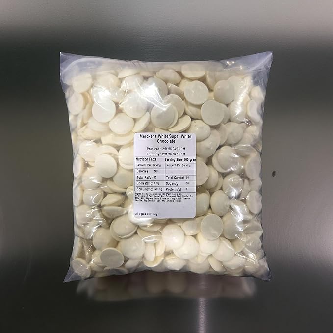 Merckens Coating Wafers Melting Wafers Super White 5 pounds
