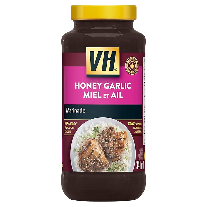 VH Honey Garlic Cooking Sauce (12 Pack) 341ml/11.5oz/Jars (Imported from Canada)