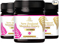 TURNER Certified Raw New Zealand Manuka Honey with UAF1000+ (8.8oz/250g) 1000x More Power Greatest Gift to Support Everyday Wellness Natural Probiotic Prebiotic Antioxidant Superfood 3 Jars