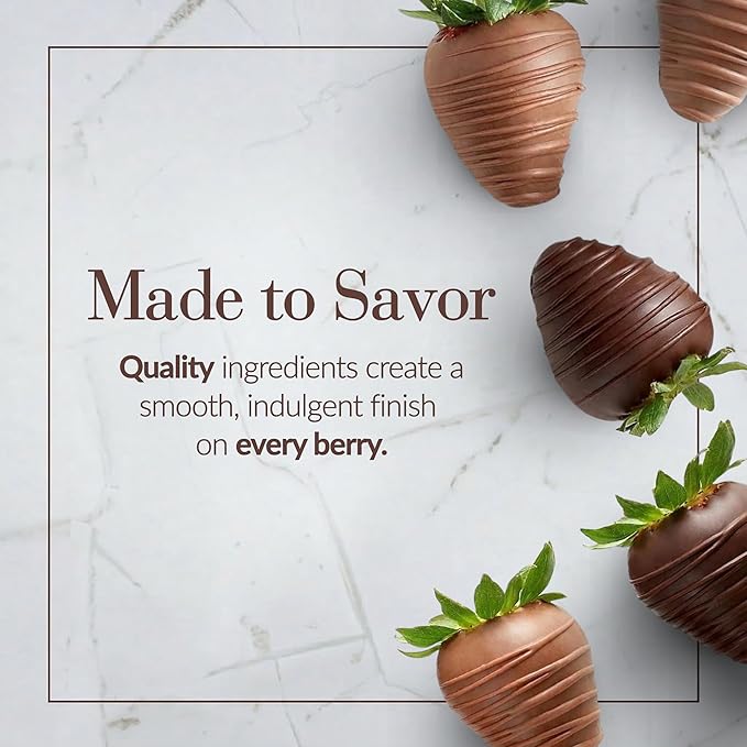 Shari’s Berries Artisan Belgian Mixed Milk &amp Dark Chocolate Strawberries | Chocolate Covered Strawberry Gift Box | for Valentine's Day Anniversary Celebrations &amp Thank You’s (Full Dozen 12