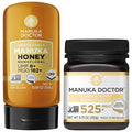 MANUKA DOCTOR - UMF8/MGO 182+ SQUEEZY and MGO 525+ Manuka Honey Monofloral Value Bundle 100% Pure New Zealand Honey. Certified. Guaranteed. RAW. Non-GMO