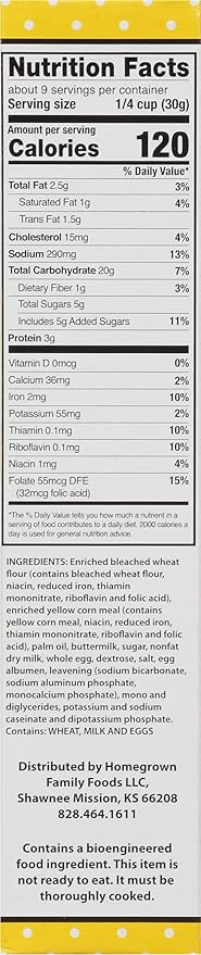 Kentucky Kernel Sweet Yellow Cornbread Mix 10 Ounce (Pack of 6)