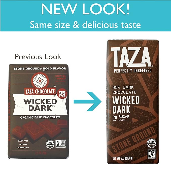 Taza Chocolate Organic Amaze Bar 70% Stone Ground Coconut 2.5 Ounce (10 Count) Vegan
