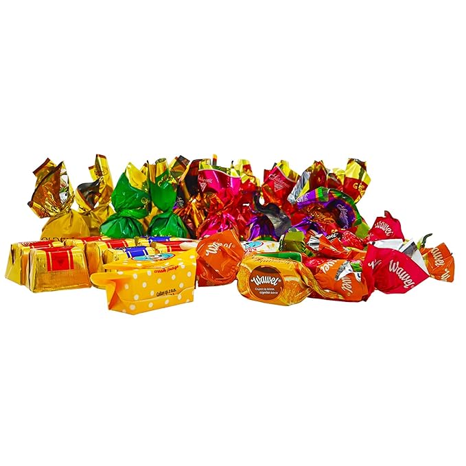 SECRETS OF SIBERIA - EXCLUSIVE Poland Assortment Party Mix Candies – Variety Box of Famous Polish Chocolate Caramel Wafer and Jelly Candy Mix