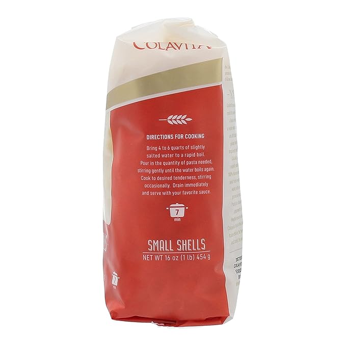 Colavita Pasta - Small Shells 1 Pound - Pack of 20