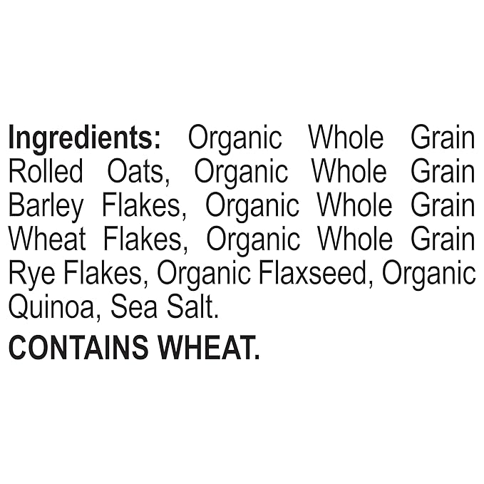 Better Oats Bare Organic Multigrain Hot Cereal Packets Instant Oatmeal Thick and Hearty Texture USDA Organic Box of 8 Pouches (Pack of 6)