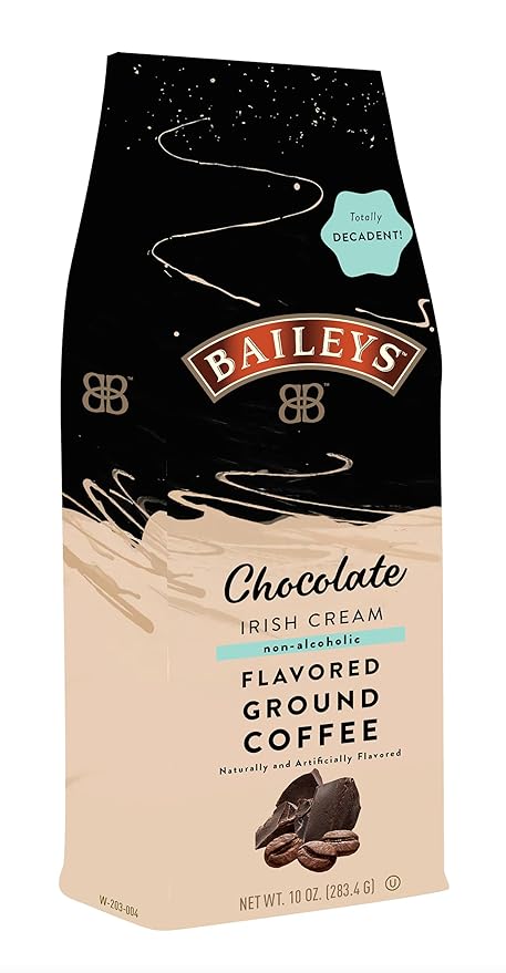 Irish Cream Flavored Ground Coffee 10oz Bags 2-pack (Chocolate)