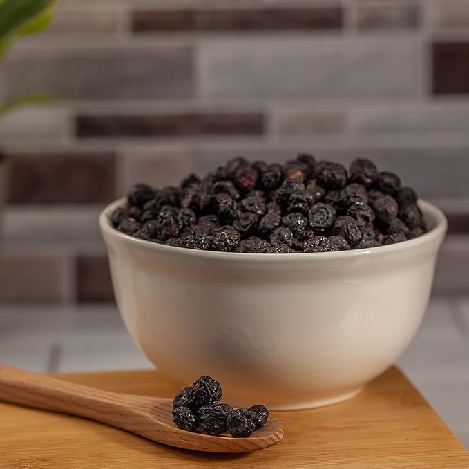 Survival Grocery® Freeze Dried Blueberries – Gluten-Free Unsweetened Blueberry Snack – Rich in Antioxidants Vitamin C &amp Fiber – Long Shelf Life Perfect for Smoothies Oatmeal Baking &amp On-t