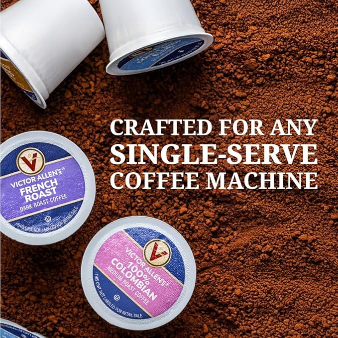 Victor Allen's Coffee Organic Peruvian Medium Roast 42 Count Single Serve Coffee Pods for Keurig K-Cup Brewers