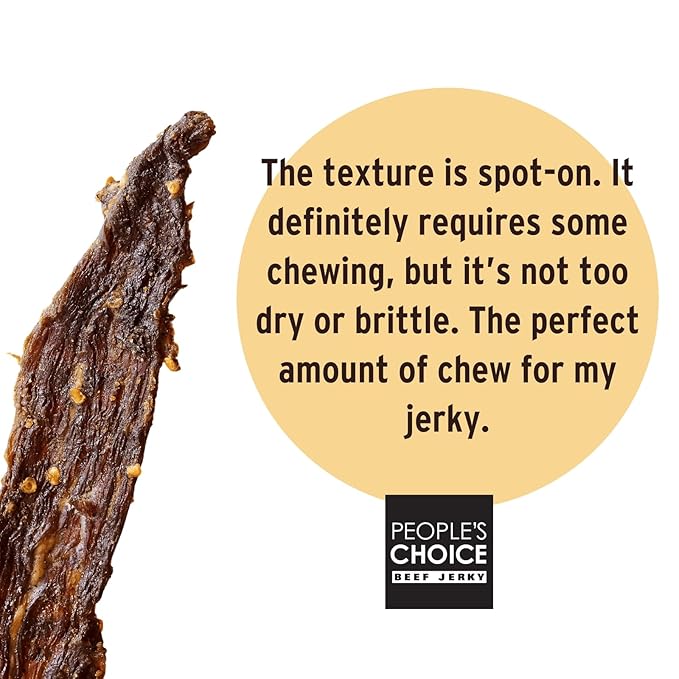 People’s Choice Beef Jerky – Tasting Kitchen – Sweet Chili Habanero – Sweet &amp Spicy – 9g Protein – Made in USA – 1 Pound (16 oz) Bag