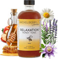 Mickelberry Gardens Relaxation Honey Tonic – Natural Tension Relief &amp Sleep Support with Chamomile Lavender &amp Organic Herbs – 8 Oz