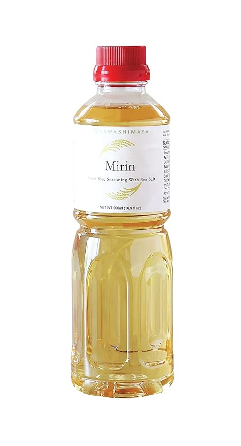 Kawashimaya Mirin Cooking Wine Japanese Traditional Sweet Rice Seasoning Made in Japan 16.9 fl oz (500ml)