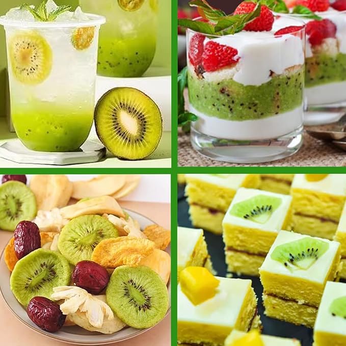 Dried Kiwi Dried Kiwi No Sugar Added 11.5Oz/325g Dehydrated Fruit Slices Unsweetened SnacksDesserts Fruit Cocktails Crafts PotpourriSafely Sealed Bag for Prolonged Freshness100% Natural