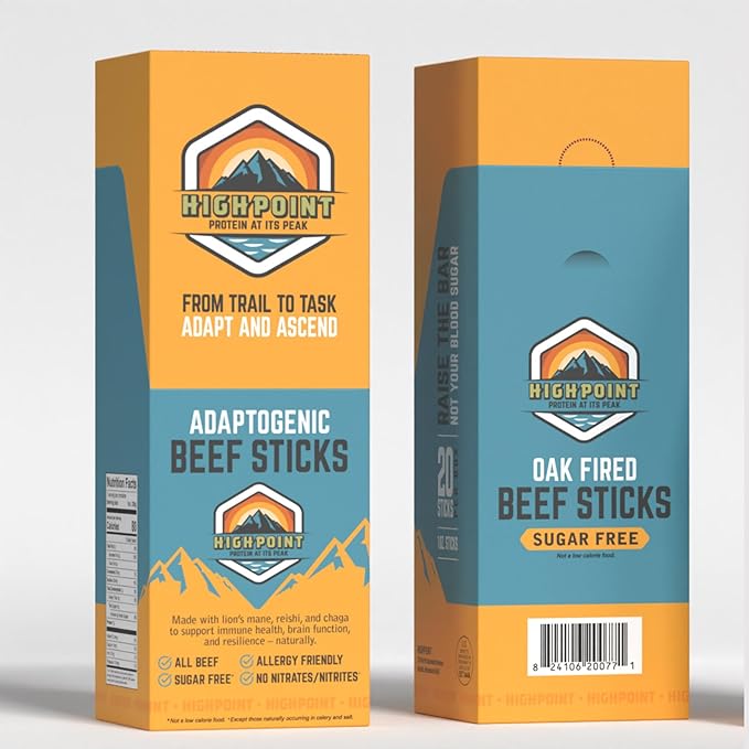 Highpoint Protein Adaptogenic Beef Stick 20 CT (Pack of 1)