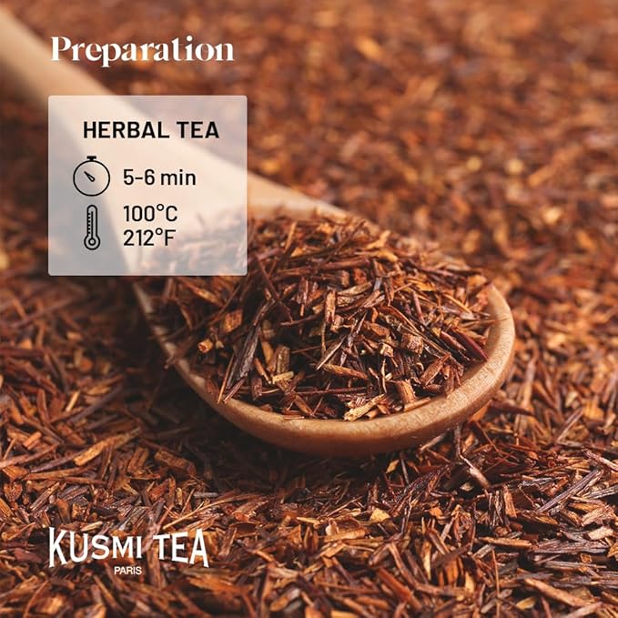 Kusmi Tea - Organic Herbal Tea Gift Set - Sampler Assortment Variety Box - Gift Idea for Men and Women - Caffeine-Free Teas - Hibiscus Tea Chamomile Tea Rooibos - 9 Recipes - 45 Tea Bags