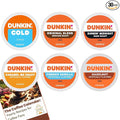 Dunkin K Cups Coffee Variety Pack 30pcs – Cold Coffee Original Blend Dark RoastCaramel Me Crazy Vanilla Hazelnut – Keurig Compatible Flavored Coffee K Cups with Recipe eBook(30units 6 Flavors)