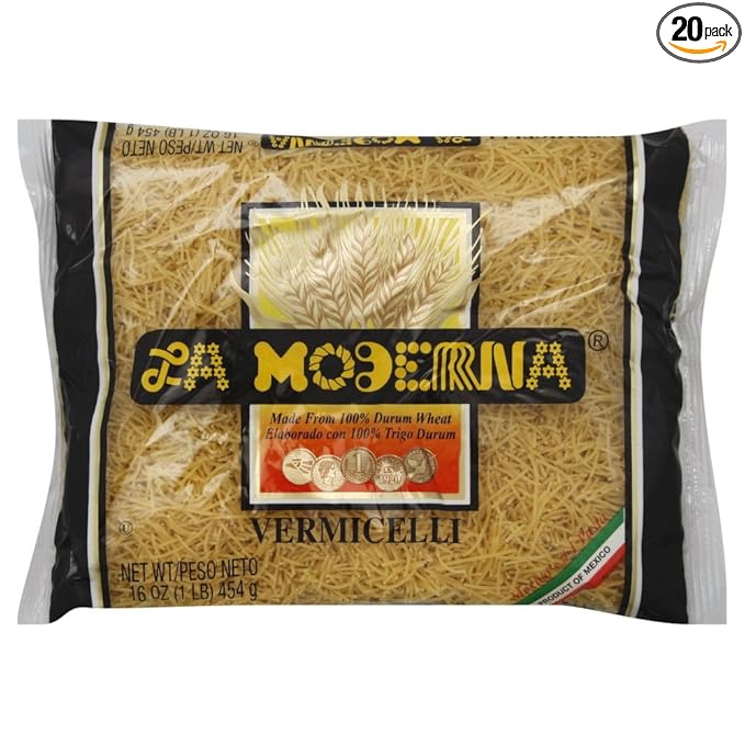 La Moderna Vermicelli Pasta 16-Ounce (Pack of 20)