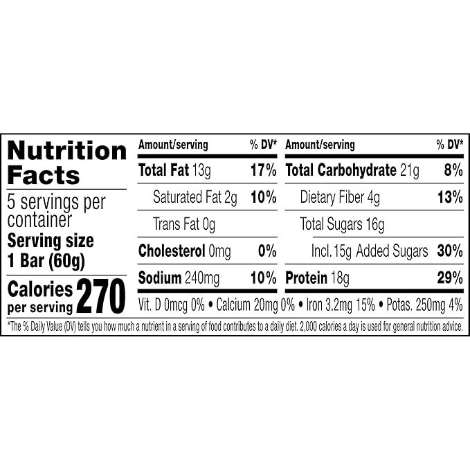RXBAR High Protein Bars Gluten Free Protein Snacks Vanilla Peanut Butter (6 Boxes 30 Bars)
