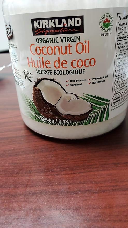Kirkland Signature Organic Virgin Coconut Oil Cold Pressed Unrefined 84 Fl Oz