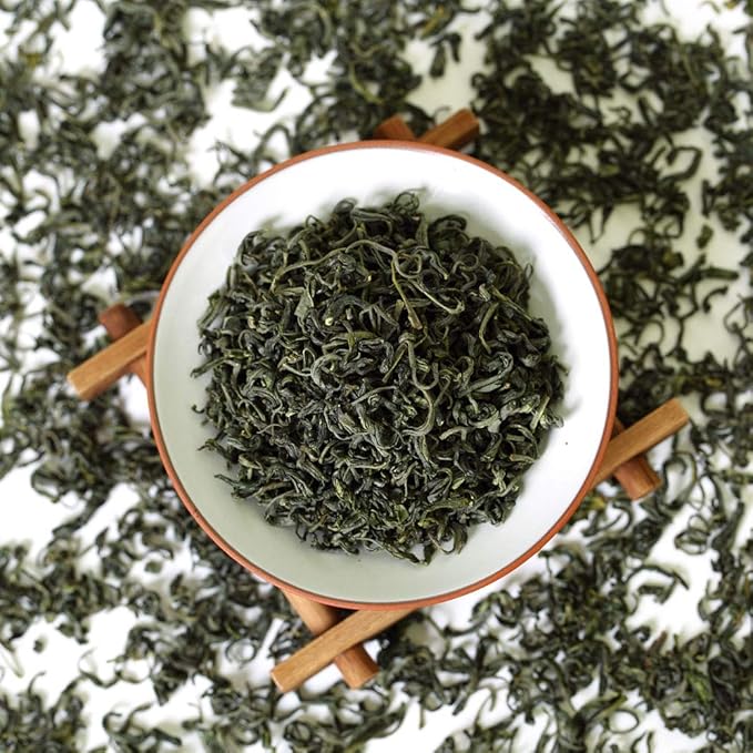 GOARTEA - Chinese Yunwu Green Tea - 250g / 8.8oz Premium Grade - Spring Yun Wu Green Tea Loose Leaf - Cloud and Mist High Mountain