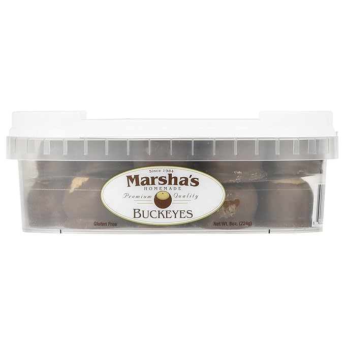 Marsha's Buckeyes Deli Containers (12 Buckeyes Per Container 4 Containers Per Order)