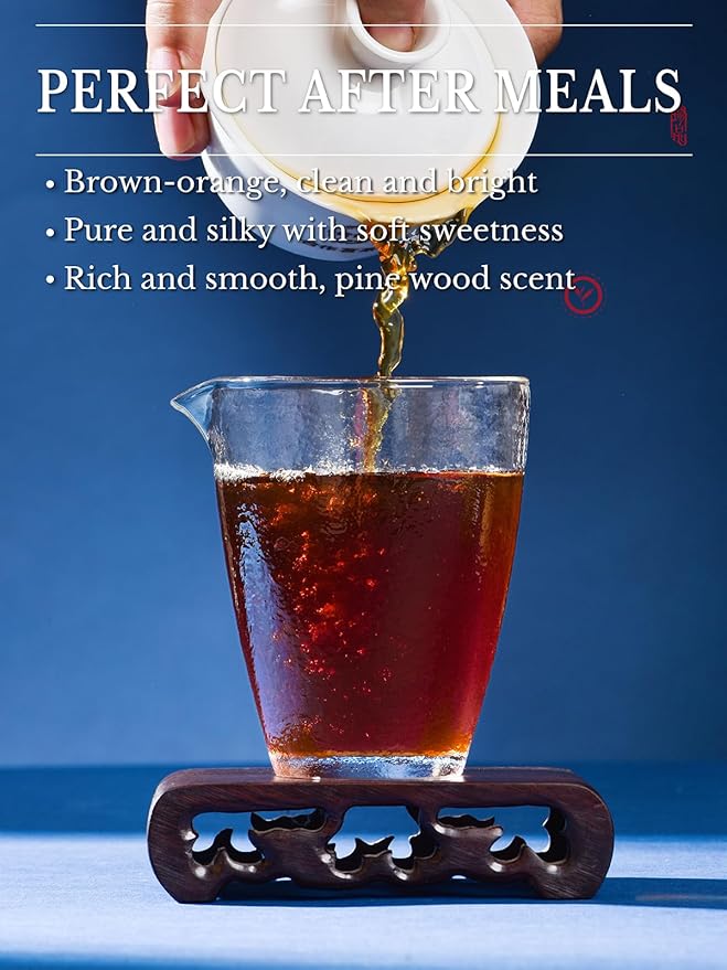 CO-OP 1950 Anhua Tianjian Dark Tea Loose Leaf 150g Traditional Aged Chinese Hei Cha from Hunan with Smoky Aroma Smooth Earthy &amp Mellow Post-Fermented Tea No Additives 20 DIY Empty Teabags
