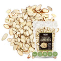 Premium Raw Unsalted Sliced Almonds 32oz (2 lb) | Superior Gourmet Quality | Batch Tested Gluten &amp Peanut Free | Non-GMO | No PPO | Unblanched for Maximum Nutrition &amp Flavor