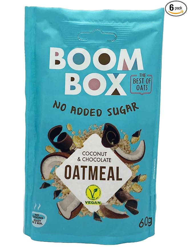 BOOM BOX High Protein Chocolate Oat Granola - 300g Energizing and Indulgent Breakfast (60G coconut/chocolate)