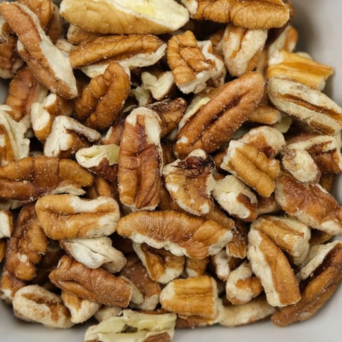 Bulk Medium Pecan Pieces 20 lb | Raw Natural Texas-Grown Pecans | Unsalted Freshly Shelled &amp Family-Farmed in the USA | Premium Quality for Baking Cooking &amp Snacks | Non-GMO Gluten-Free