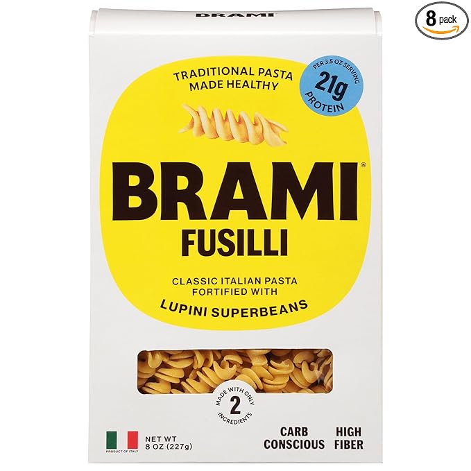 Generic B.rami Lupini Semolina Fusilli 8 oz (Pack Of 6)