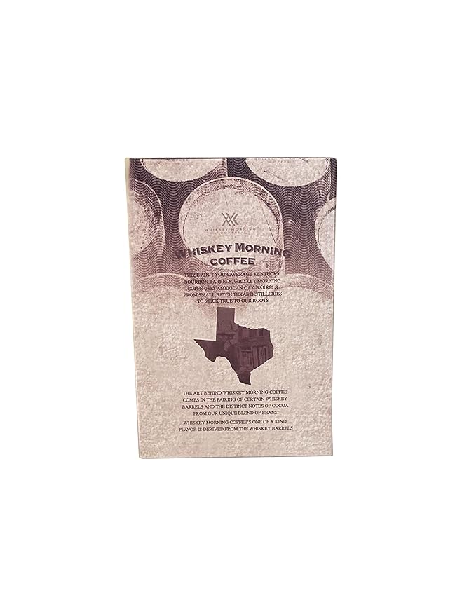 Whiskey Morning Coffee Bourbon Barrel Aged Coffee Pods Fire Roasted Coffee Pod 24 Count Small Batch Roasted Whiskey Infused Single Serve K-Pods Strong &amp Bold Medium Roast