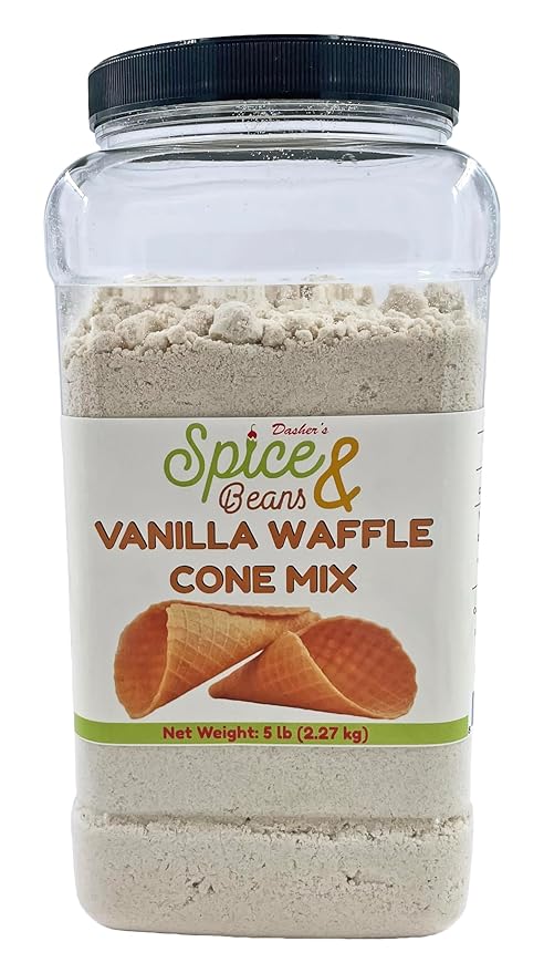 Vanilla Waffle Cone Mix By Dasher's Spice &amp Beans | Made in America | 5 lb