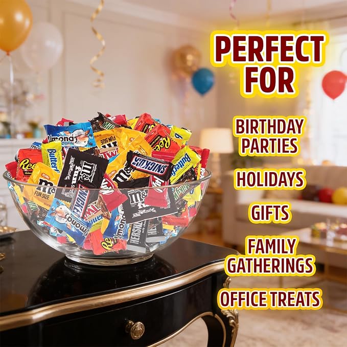 Assorted Chocolate Candy Variety Pack - Assorted Bulk Chocolate Mix - Individually Wrapped Party Chocolate Assortment - Chocolate For Every Occasion More Than 5 Pounds