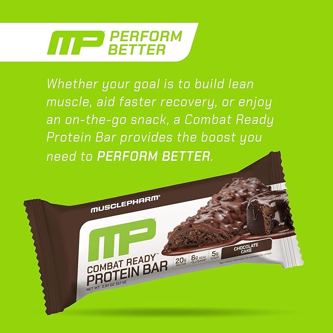Muscle Pharm Combat Protein 2lb Vanilla and Combat Chocolate Cake Sport Bars