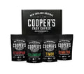 Gourmet Decaffeinated Coffee Sampler Gift Box Set | Whole Bean Coffee 4 bags Ethiopian Colombian Timor Sumatra Water Processed (Whole Bean 16oz Decaf)